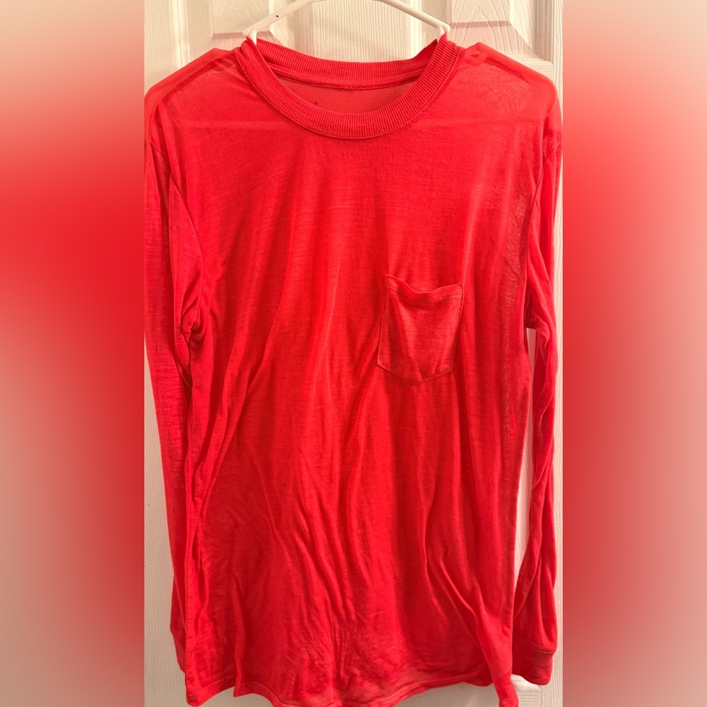 Women’s Redish Pink Long Sleeve Shirt size medium